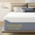 thumbnail image 1 of SogesPower 12 inch Twin Size Hybrid Mattress Gel Memory Foam Mattress, Medium Firm Memory Foam Mattress with Washable Cover, Bed Mattress for Pressure Relief, CertiPUR-US Certified, Light Blue+White, 1 of 9