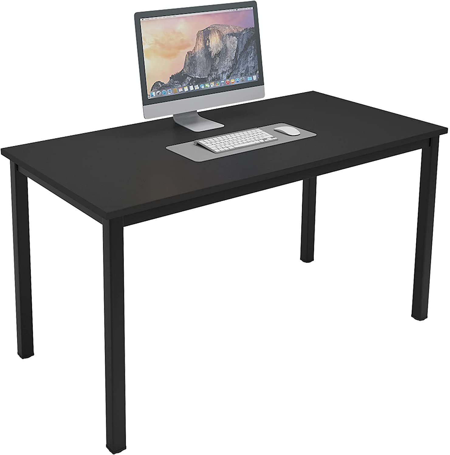 SogesPower 29.5"H Wood Computer Office Desk- Black