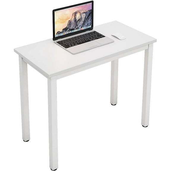 SogesPower 29.5"H Writing Computer Desk for Home Office- White