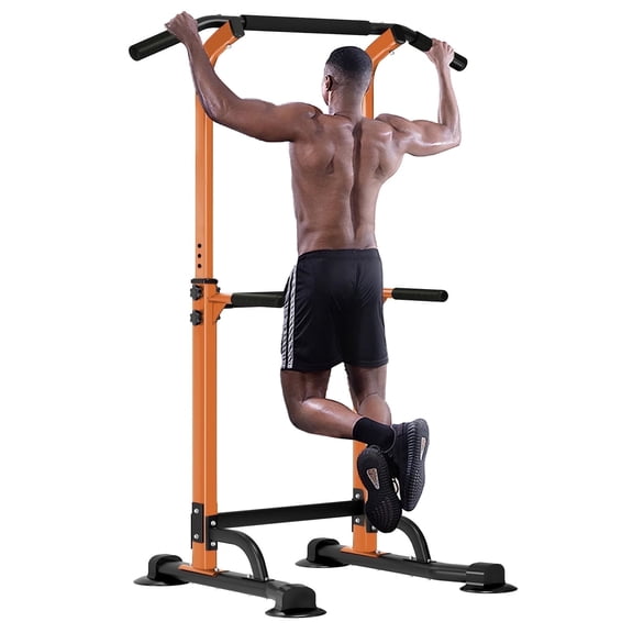 SogesPower Adjustable 83"H Pull up Bar Power Tower Multifunctional Fitness Station for Home
