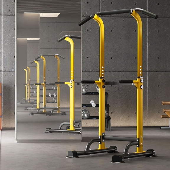 SogesPower Adjustable 83"H Pull up Bar Power Tower Multifunctional Fitness Station for Home