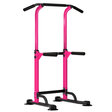 SogesPower Adjustable 82.7"H Pull up Bar Power Tower Multifunctional Fitness Station for Home