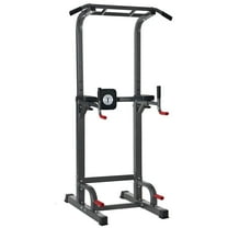 SogesPower Power Tower Dip Station Pull up Bar Stand with Adjustable Height, Multifuctional Training Equipment for Home Gym