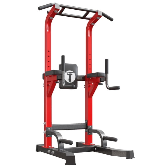 SogesPower Power Tower Dip Station Pull up Bar Stand with Adjustable Height, Multifuctional Training Equipment for Home Gym