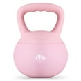 thumbnail image 1 of SogesPower Soft Kettlebells,Iron Sand Filled Weights Strength Training Kettlebells,Shock-Proof Weights and Wide-Grip Handle,Fitness Soft Kettlebells for Women Men,Home Gym Kettlebells,Pink,20LBS, 1 of 9