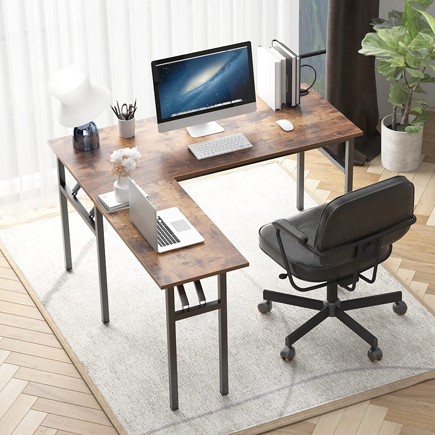 L shaped sale desk that folds