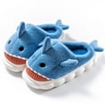 thumbnail image 1 of Sogetch Womens Cute Shark Slippers Soft Warm Fuzzy House Shoes for Women and Men, 1 of 7