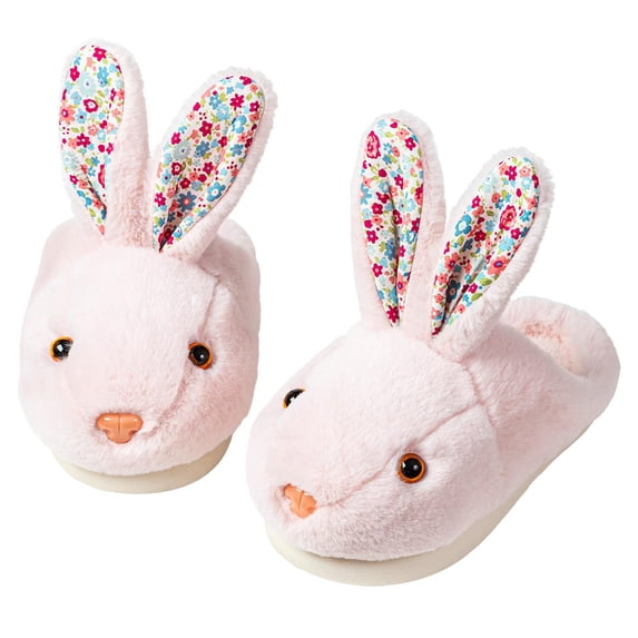 Sogetch Womens Cute Bunny Slippers Soft Warm Fuzzy House Shoes