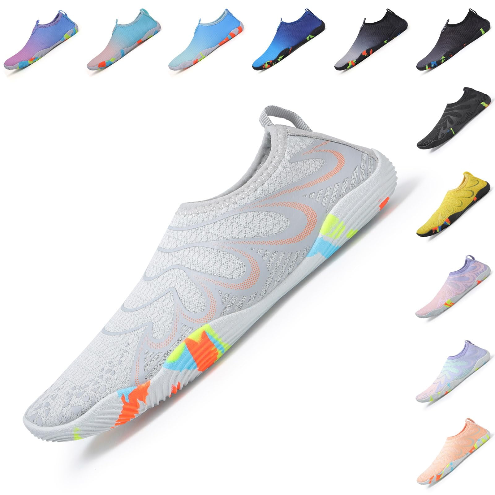 Kids Water Shoes - Lightweight Aqua Socks For Beach, Pool, Swim, Quick Dry Barefoot Style - View #12