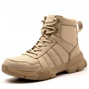 Sogetch Steel Toe Boots for Men Women Comfortable Lightweight Work Boots Indestructible Safety Shoes