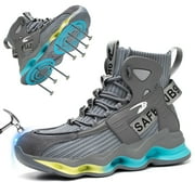 Sogetch Steel Toe Boots for Men Women Lightweight Work Boots Industrial Construction Safety Shoes