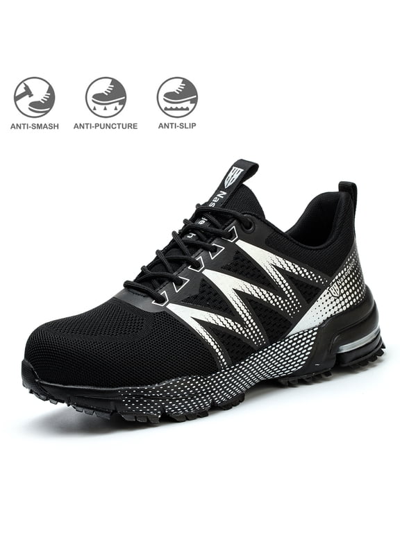 Steel Toe Work Shoes for Men Women Lightweight Breathable Safety Shoes