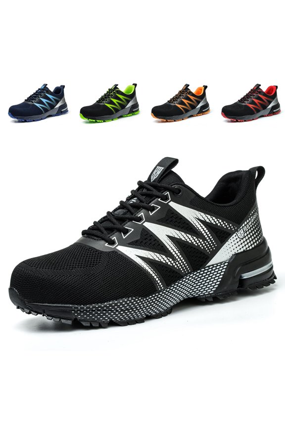 Steel Toe Work Shoes for Men Women Lightweight Breathable Safety Shoes