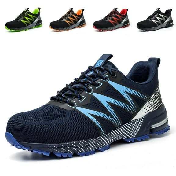 Nasogetch Steel Toe Shoes for Men Women Lightweight Comfortable Work Shoes Non-slip Safety Sneakers