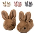 Sogetch Toddler Boys Girls Cute Bunny Slippers Kids Winter Fuzzy Warm ...