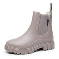 thumbnail image 1 of Sogetch Womens Short Rain Boots Waterproof Ankle Chelsea Boots Slip-Resistant Garden Shoes, 1 of 6