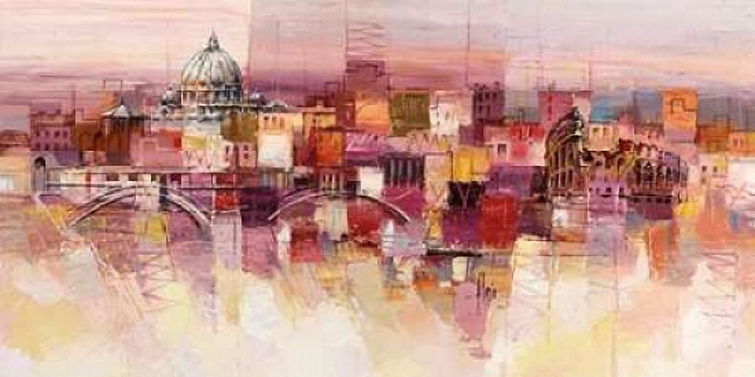 Sognando Roma Canvas Art - Luigi Florio (24 x 48)