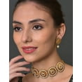 thumbnail image 1 of Sohi Gold-plated White Pearls Meenakari Jewellery Set, 1 of 8