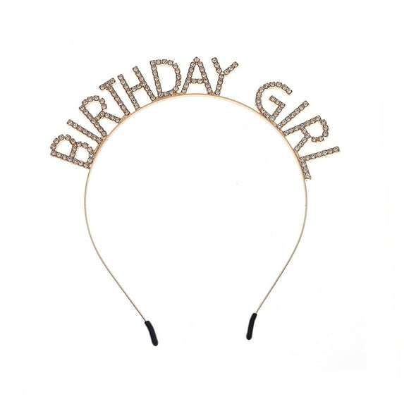 Sohindel Bling Rhinestone Alloy Princess Birthday Tiara Headband for Women