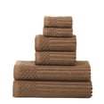 thumbnail image 1 of Soho 100% Combed Cotton Ribbed Stripes, 6-PieceTowel Set, 2 Bath, 2 Hand, 2 Face Java, 1 of 1
