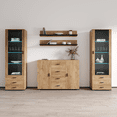 thumbnail image 1 of Soho 3 Modern Wall Unit Entertainment Center with 16 Color LED Lights, 1 of 5