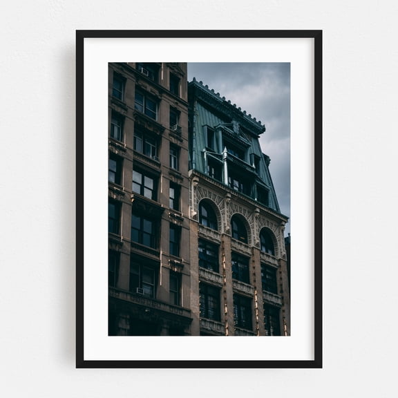 Soho Architectural 04 - Manhattan New York Photography Black Framed Wall Art Print 16 x 24 inches