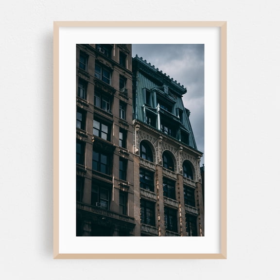 Soho Architectural 04 - Manhattan New York Photography Oak Framed Wall Art Print 24 x 36 inches
