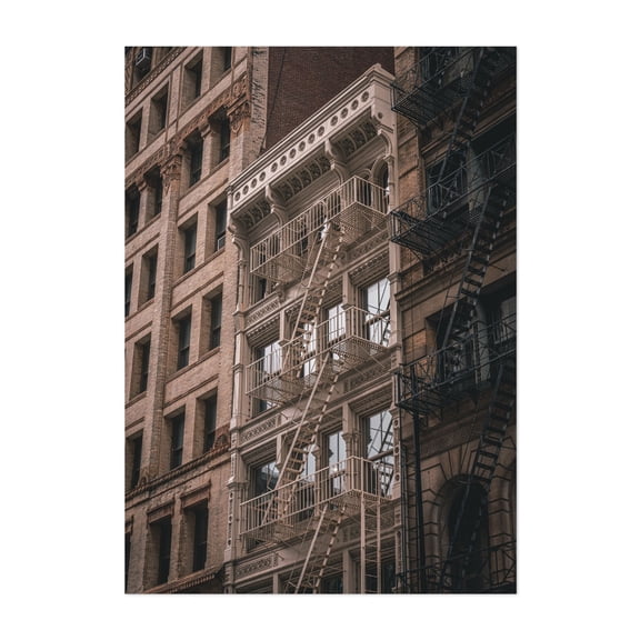 Soho Architectural 09 - Manhattan New York Photography Architecture City Street Photography Cityscape Vintage Unframed Wall Art Print 4 x 6 inches