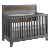 Soho Baby Cascade 4-in-1 Convertible Crib, Multi-Tone Gray, GreenGuard Gold Certified