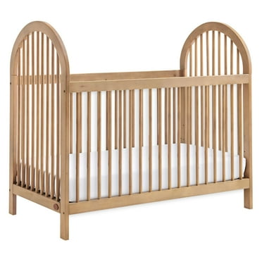 Soho Baby Everlee 3-in-1 Island Crib, Honey Wood
