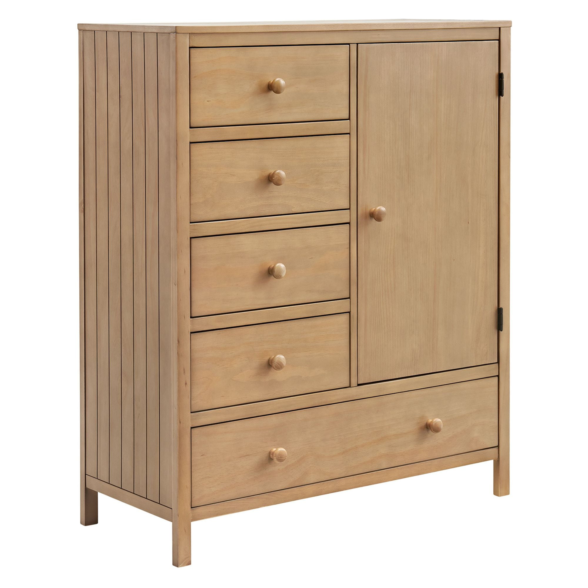 Soho Baby Everlee Wardrobe Chest In Honey Wood