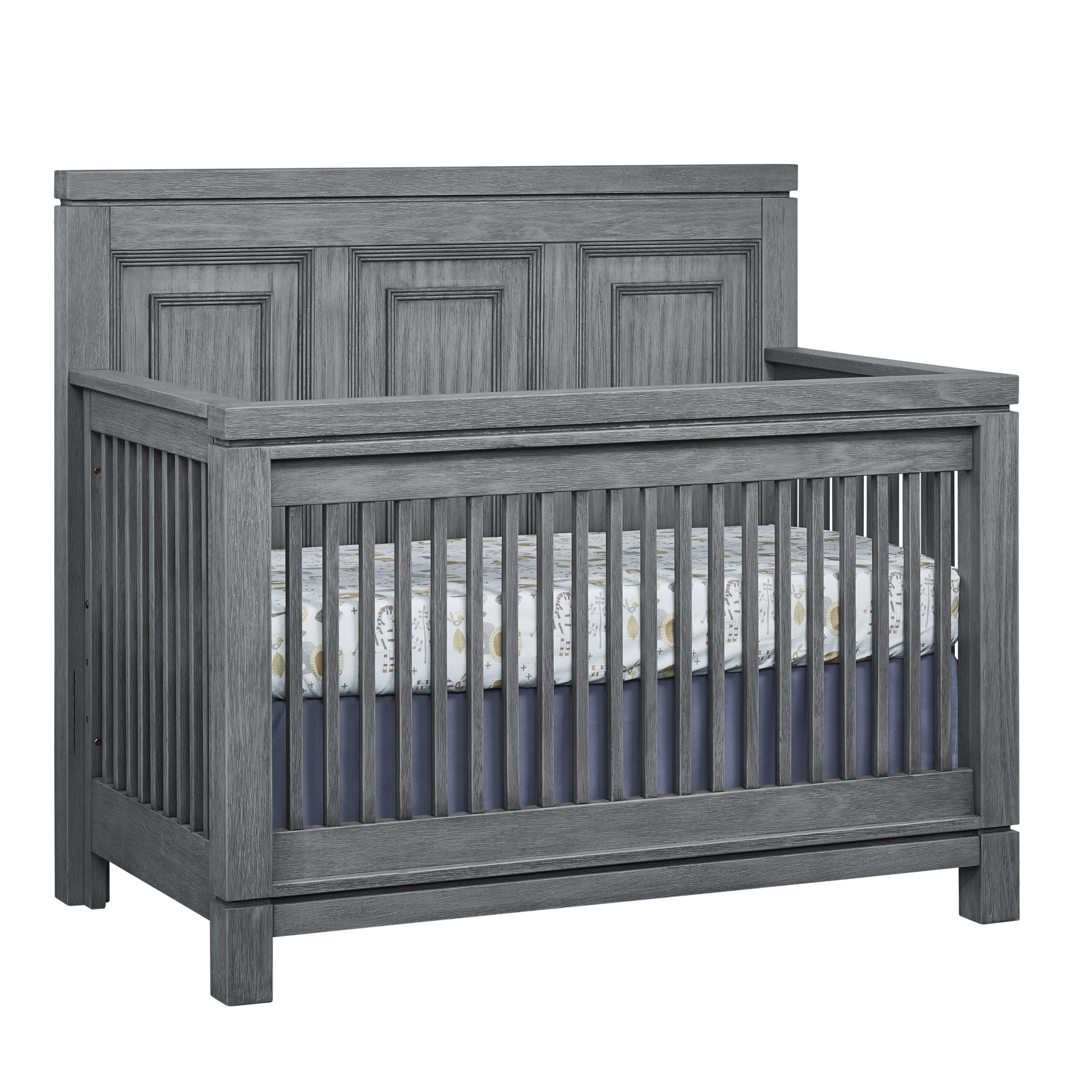Dream On Me Clover 4 In 1 Modern Island crib With Rounded Spindles I