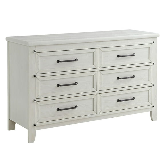 Soho Baby Morrison 6 Drawer Dresser Rustic White