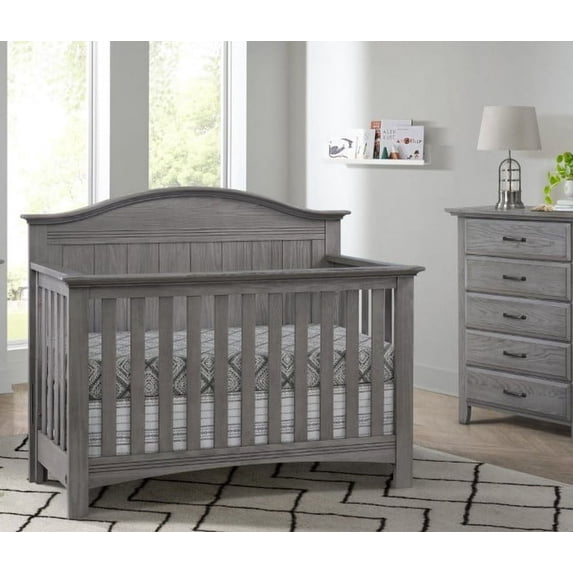 Soho Baby Sheridan 4-in-1 Convertible Crib, Graphite Gray