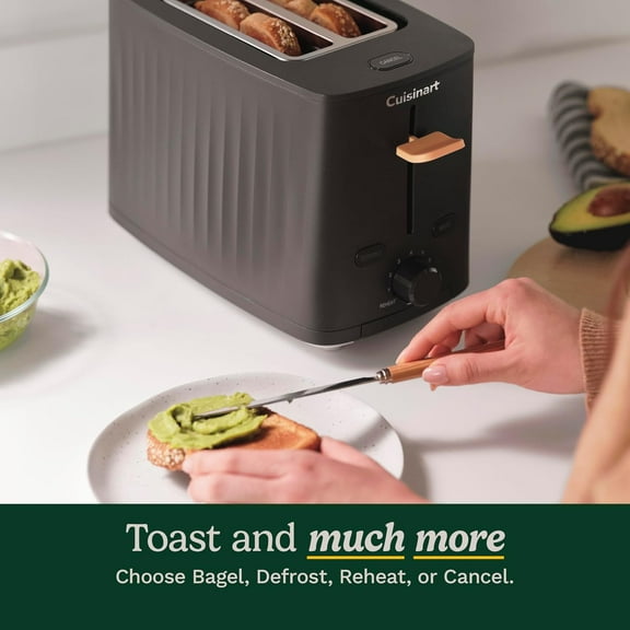 Soho. ™   Collection 2-Slice Toaster, 7 Toasting Levels, Bagel & Defrost Settings, Rear Cord Storage, Black, CPT-7BK