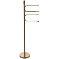 thumbnail image 1 of Soho Collection Free Standing 4 Pivoting Swing Arm Towel Stand in Brushed Bronze, 1 of 2