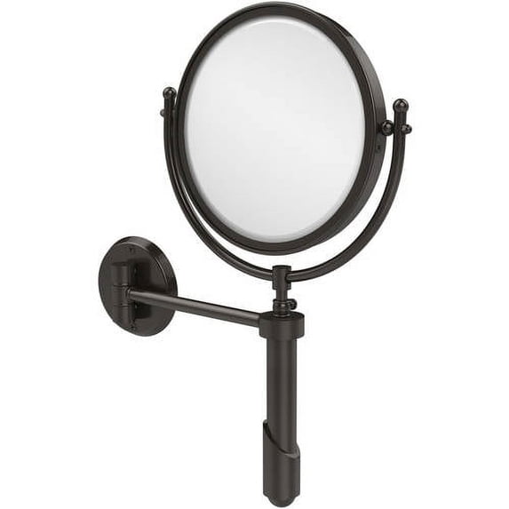 Soho Collection Wall Mounted Make-Up Mirror 8 Inch Diameter - Oil Rubbed Bronze / 2X