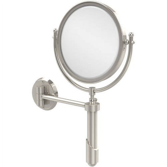 Soho Collection Wall Mounted Make-Up Mirror 8 Inch Diameter - Polished Nickel / 3X