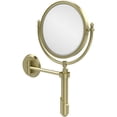 thumbnail image 1 of Soho Collection Wall Mounted Make-Up Mirror 8 Inch Diameter - Satin Brass / 4X, 1 of 11
