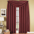 thumbnail image 1 of Soho Faux Silk Rod Pocket Window Treatment Panel (Single)- Burgundy - 42x63, 1 of 2