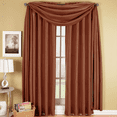 thumbnail image 1 of Soho Faux Silk Rod Pocket Window Treatment Panel (Single)- Rust - 42x108, 1 of 2