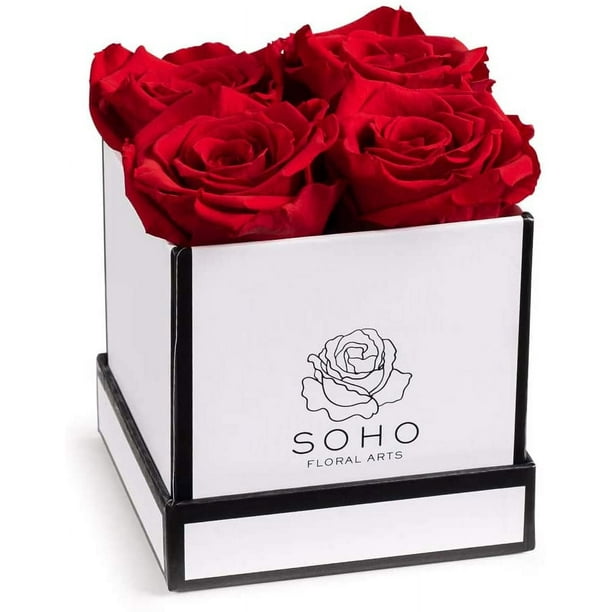 Soho Floral Arts Roses in A Box Real Roses Last A Year Or More