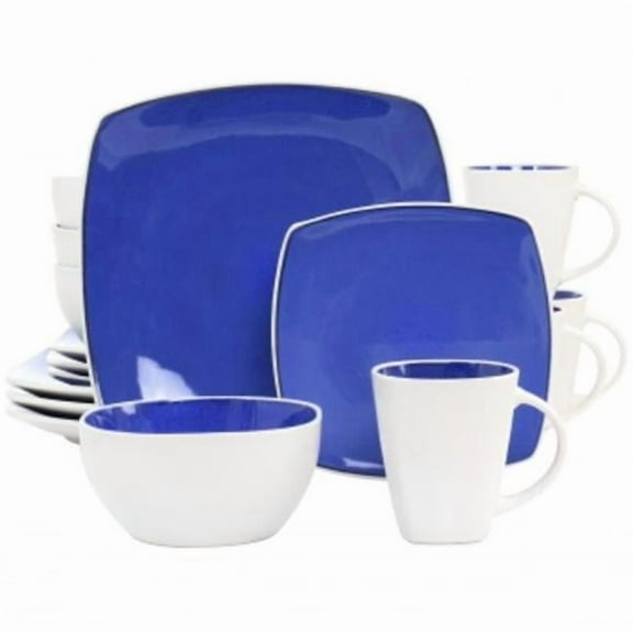 Soho Lounge Sto are Dinnerware Set, Cobalt - 16 Piece