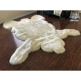 thumbnail image 1 of Soho Luxurious Faux Bearskin Pelt Cream Shag Area Rug, 1 of 5