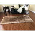 thumbnail image 1 of Soho Luxurious Faux Sheepskin Camel Shag Area Rug or Runner, 1 of 5