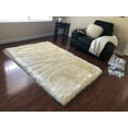 thumbnail image 1 of Soho Luxurious Faux Sheepskin Cream Shag Area Rug or Runner, 1 of 5