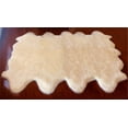 thumbnail image 1 of Soho Luxurious Faux Sheepskin Pelt Cream Shag Area Rug or Runner, 1 of 5