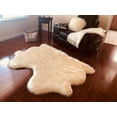 thumbnail image 1 of Soho Luxurious Faux Sheepskin Pelt Cream Shag Area Rug or Runner, 1 of 5