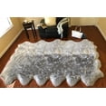 thumbnail image 1 of Soho Luxurious Faux Sheepskin Pelt Grey Shag Area Rug or Runner, 1 of 5