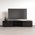 thumbnail image 1 of Soho S3 TV Stand for TVs up to 80", Modern High Gloss 71" Entertainment Center, TV Media Console with Storage Cabinets, 1 of 5